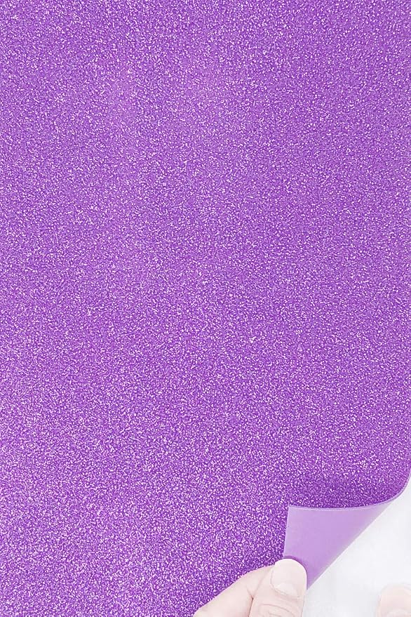 Allgala 12 Pack Glitter EVA Foam Paper 8 x 12inch Sheets-Lavender Color by Allgala
