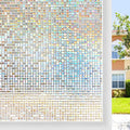 rabbitgoo Window Privacy Film, Mosaic Stained Glass Film, 17.5" x 78.7" | by rabbitgoo