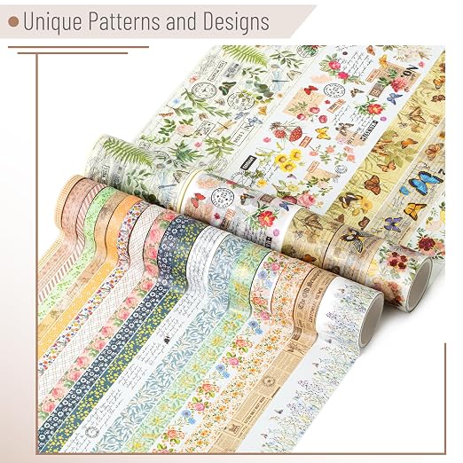 Mr. Pen- Washi Tape Set, 24 Rolls, 3.2 Yards/Roll | Washi Tape - Image 3