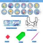Bulerrylulu 12 Pcs Cat Diamond Painting Coasters Kits - Image 2