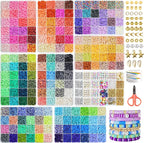 Redtwo 30000 Pcs Clay Beads Bracelet Making Kit, 9 Boxes 192 Colors Friendship by Redtwo