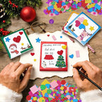 Foam Stickers, 7 Sheets 3D Glitter Foam Shape Stickers, Triangle Self-Adhesive - Image 8