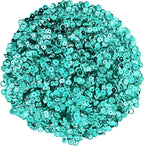 Mandala Crafts 6mm Cup Round Turquoise Sequins - Image 2