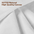 Canvas Fabric, Premium 10oz White Cotton Duck Canvas Fabric 62'' Wide - Image 2