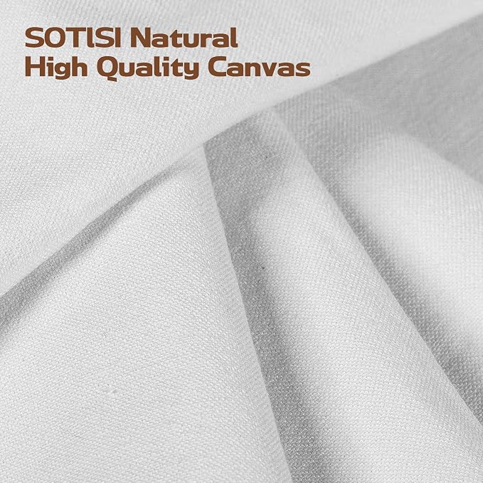 Canvas Fabric, Premium 10oz White Cotton Duck Canvas Fabric 62'' Wide - Image 2