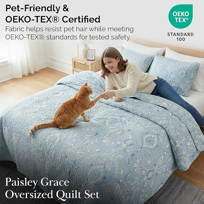 Southshore Fine Living, Inc. Farmhouse Quilts Queen Size, Quilt Bedding Set - Image 5