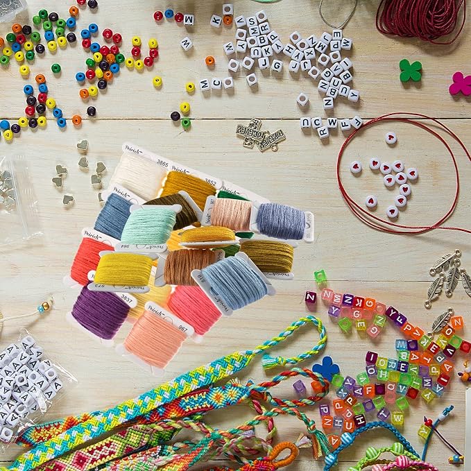 Peirich Bracelets Making Bead Kits, Includes 44 Colors Embroidery Floss - Image 8