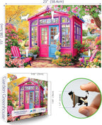 MINIWAN 500 Piece Pink Garden Greenhouse Jigsaw Puzzle - Image 2