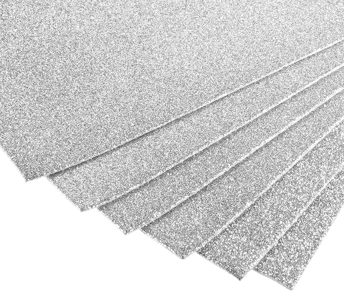 uxcell Silver Tone Shiny EVA Foam Sheets 11 x 8 Inch 2mm Thick - Image 5