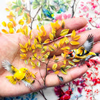 120-Piece Clear Bird & Floral Branch Sticker - Image 2