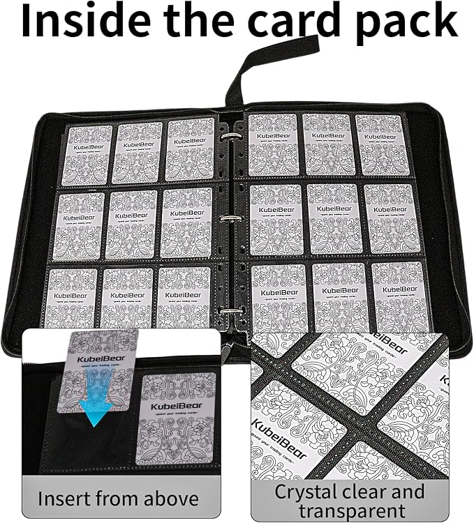 Card Binder – 720 Capacity, Zippered Trading Card Holder - Image 8