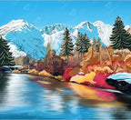 DIAMOND ART CLUB Autumn in Leavenworth Diamond Painting Kit, Fun DIY Crafts by DIAMONDARTCLUB