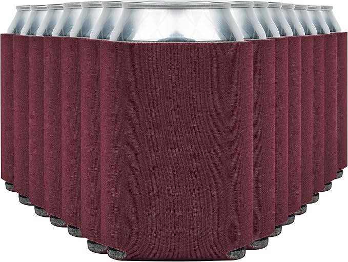 Blank Beer Can Cooler Sleeves Soft Insulated Beer Can Coolies by CURRENT+CO.
