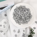 SANNIX 350Pcs Silver Charms for Jewelry Making Wholesale Bulk Tibetan Silver - Image 3