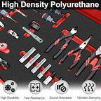 ToLanbbt Polyurethane Foam Sheets, 3P 18 x 12 x 2 Inch Cuttable Tool Box Case - Image 6
