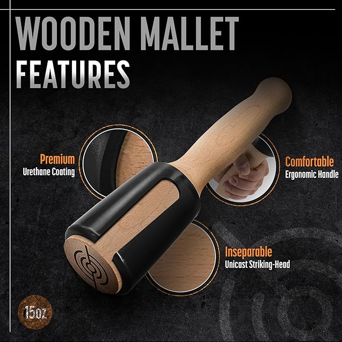 Precision Wood Carving Mallet 15oz - Image 5
