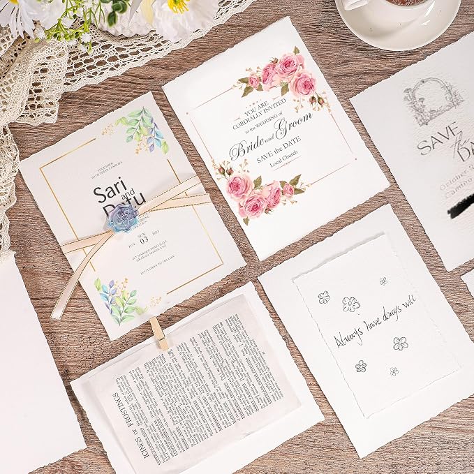 Prudiut 25 Sheets Cotton Watercolor Paper, 300 GSM, 6 x 8 inch, Texture Laid - Image 5