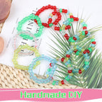 Glitter Pony Beads 1000 Pcs for Friendship Bracelets, Hair Braiding, Earrings - Image 4