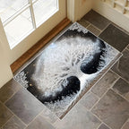 Tree of Life Faux Cashmere Non-Slip Rug, 15.7 x 23.6 Inches, Bathroom Dry Area - Image 4
