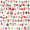 SANNIX 110Pcs Christmas Charms Gold Enamel Jewelry Making Charms Pendant by SANNIX