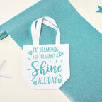 Tintnut Mermaid Blue Glitter Heat Transfer Vinyl Roll, easy cut & weed - Image 3