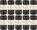 10 Skeins of Sensy Premium 2mm 251 Yards Sparkle Polyester Rope 90% by SSENSY
