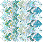 168 Pcs Green Charm Packs for Quiltings, Cotton Quilting Fabric Bundles by Unknown