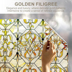 OHTMERU 3D Stained Glass Window Privacy Film, Heat Control UV Blocking Static - Image 8