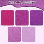 10 Pack Glitter Foam Sheets Craft 8 x 12 inch | 5 Colors Sparkles Foam Paper - Image 3