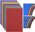 Feifeiya 48 Pack Assorted Colors Foam Sheets 8 x 12 Inch, 36 Regular Foam by Feifeiya