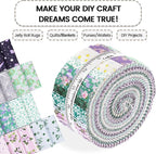 Craftido-20 Options-100% Cotton Jelly Roll Fabric Precut Strips - Image 5
