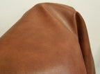 NAT Leathers™ | Cognac Rustic Brown Two Tone Soft Faux Vegan Leather Sheet - Image 5