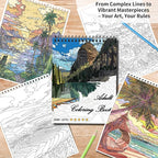 Kalysky Landscapes Adult Coloring Book Set of 3 - Image 6