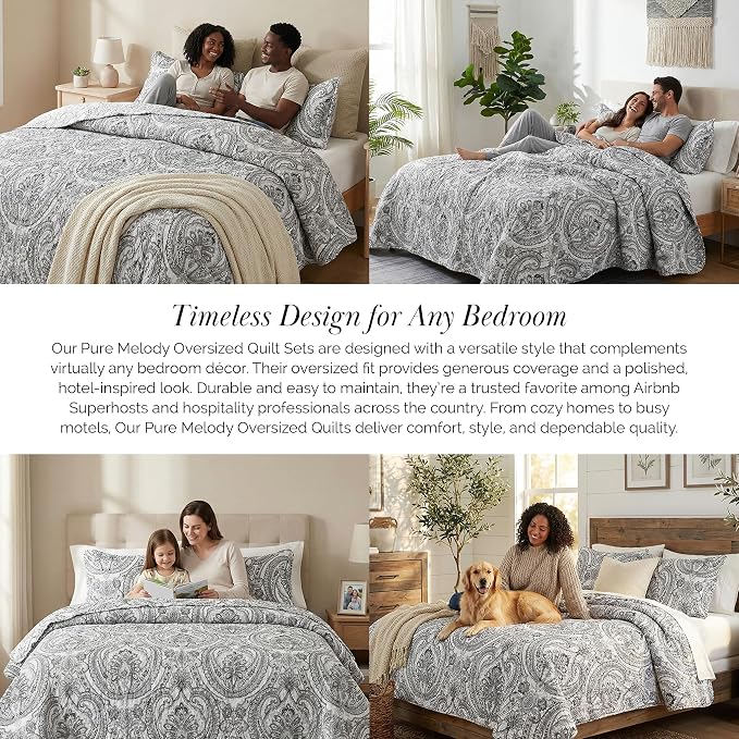 Southshore Fine Living, Inc. Paisley Quilt Bedding Set, Boho Bedspread - Image 6