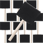 Bates 3-Inch Foam Paint Brushes, 12 Pack by BatesChoice