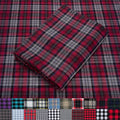 Pico Textiles 8 Yards Bolt Red and Gray Tartan Plaid Flannel Fabric by PicoTextiles