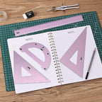 Mr. Pen- Metal Geometry Kit, 4 Pack, 45° & 30°/60° Set Squares | 6" Protractor - Image 7