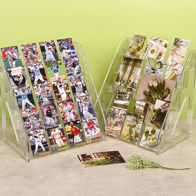 CELSOL Elevated 5 Tier Clear Acrylic Card Display Stand - Image 6