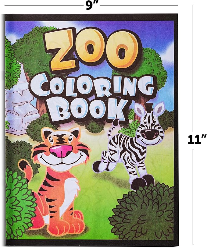 18Pcs Zoo Animal Coloring Books Bulk - Image 2