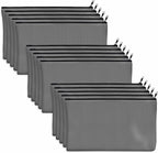 15 Pack Blank Cotton Canvas DIY Craft Zipper Bags Pouches Pencil Case by VANTASII