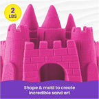 Kinetic Sand 2lb Pink, Moldable Play Sand Sensory Toys, Ages 3+ | Squish - Image 3