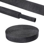 2 in 1 Heat Shrink Braided Sleeving Fabric Tubing-Ideal fit Irregular Shape by Sunnarepoon