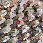 42 Rolls Vintage Washi Tape Set, Delicate Butterfly & Lush Floral Botanical - Image 4