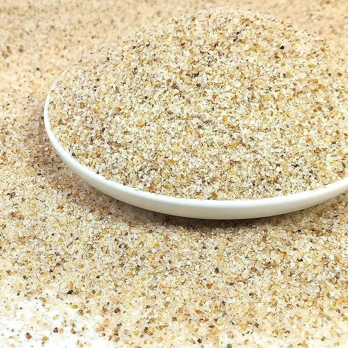 YISZM Aquarium Sand, 2lbs Beige Fish Tank Sand, Aquarium Gravel Substrate by YISZM-ForYourNaturalLife