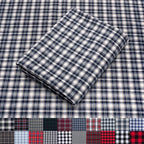 Pico Textiles 25 Yards Bolt Blue and White Tartan Plaid Flannel Fabric by PicoTextiles