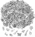 SANNIX 350Pcs Silver Charms for Jewelry Making Wholesale Bulk Tibetan Silver by SANNIX