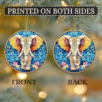 Elephant Christmas Acrylic Ornament, Elephant Christmas Ornaments, Gift - Image 6