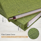potricher Large Photo Album Self Adhesive 4x6 5x7 8x10 Pictures Linen Cover 80 - Image 5