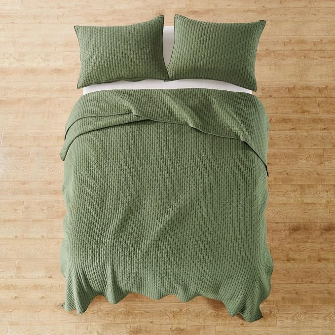 Levtex Home Cross Stitch Reversible Twin Bedspread Set - Image 4