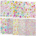 Lezmarket Gems Stickers for Kids Crafts, 10 Sheets Self-Adhesive Jewels by Lezmarket